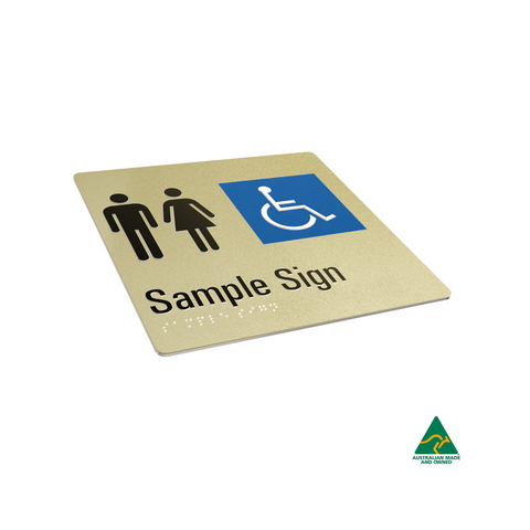 Aluminium Gender Neutral Toilet Sign