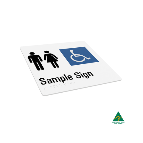 Aluminium Gender Neutral Toilet Sign