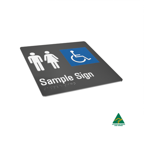 Aluminium Gender Neutral Toilet Sign