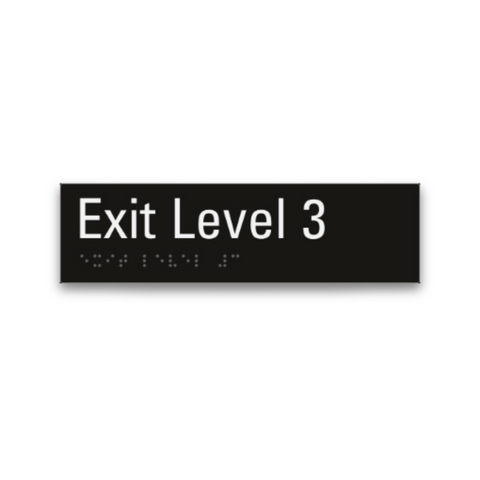 Aluminium Exit Level 3 Sign