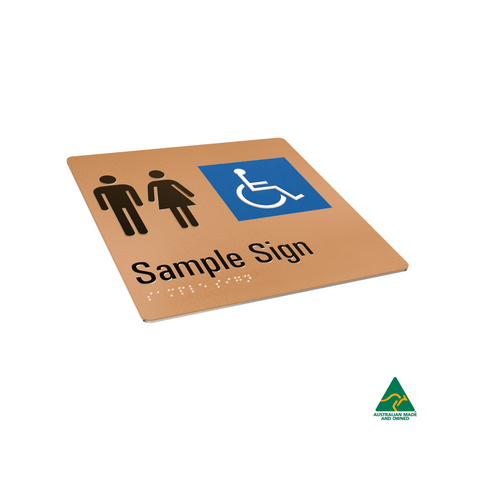 Aluminium Gender Neutral Toilet Sign