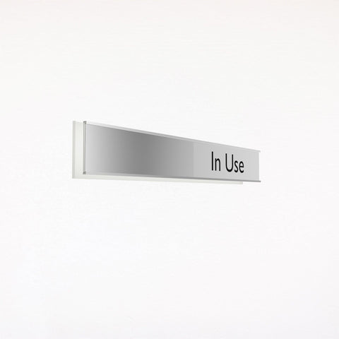 DP100-SP Black Vacant / In Use (Sliding door plate)