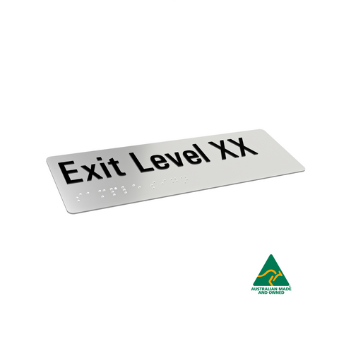 Aluminium Exit Level 3 Sign