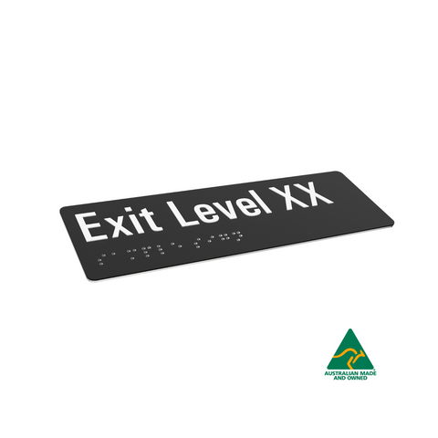 Aluminium Exit Level 3 Sign