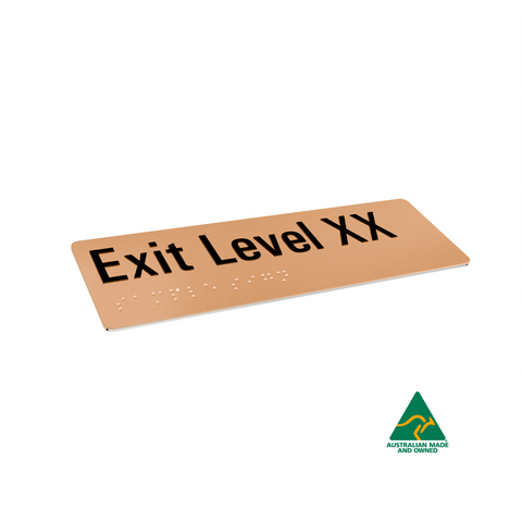 Aluminium Exit Level 3 Sign