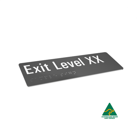 Aluminium Exit Level 3 Sign