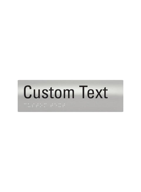 Custom Braille - 180 x 50mm (SNA Aluminium)
