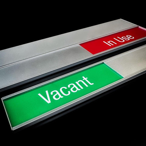 DP100-SP Green / Red (Sliding door plate)