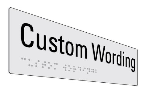 Custom Braille - 260 x 50mm (Stainless)