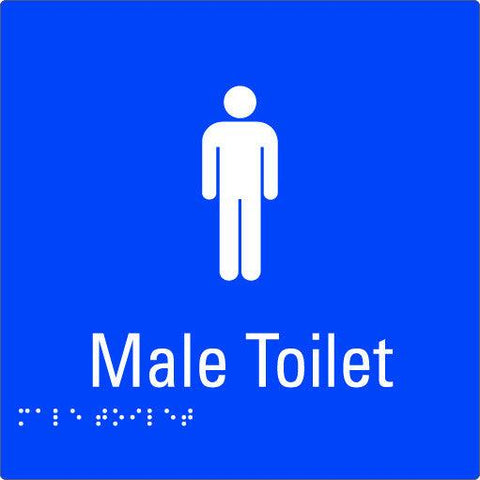 Male Toilet Braille Sign