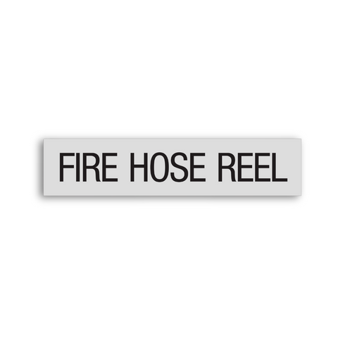 a regulatory sign saying Fire Hose Reel