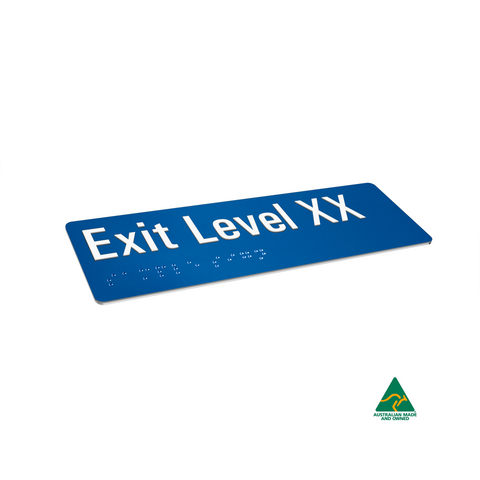 Aluminium Exit Level LG Sign