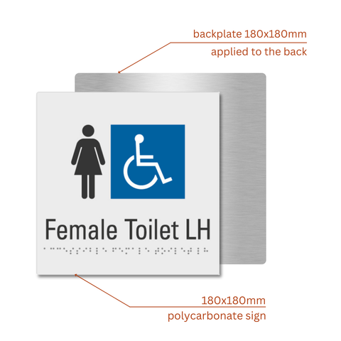Female Toilet Left Hand Sign