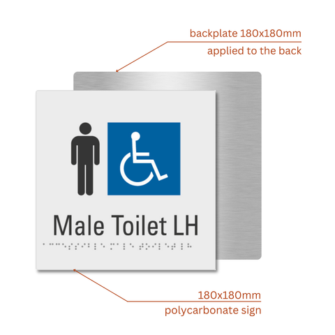 Male Toilet Left Hand Sign