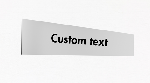 Yes - Custom Wording On Top Plate