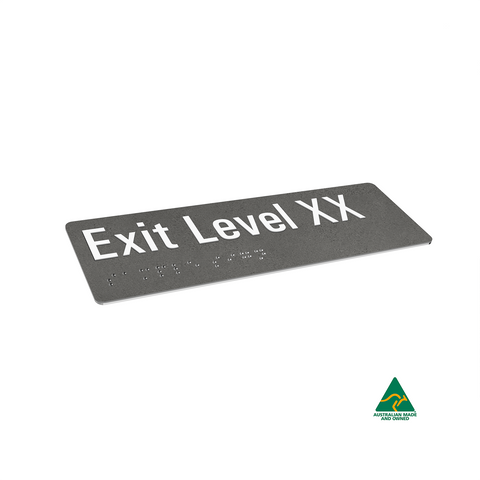 Aluminium Exit Level LG Sign