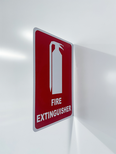 Angled Fire Extinguisher