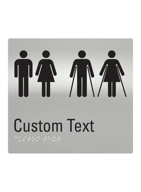 Custom Braille - 200 x 180mm (SNA Aluminium)