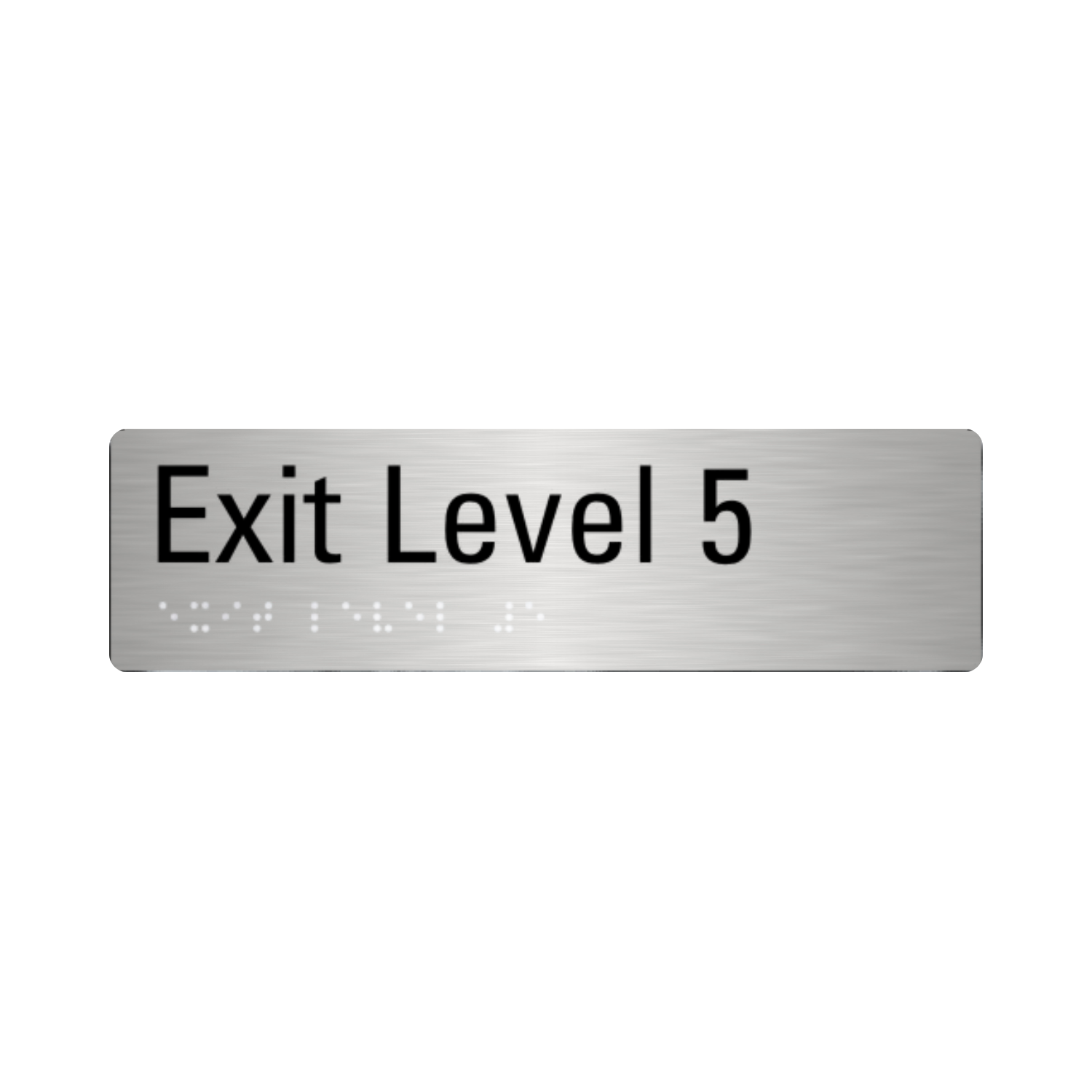 Stainless Steel Exit Level 5 Sign – SIGNLINK PTY LIMITED