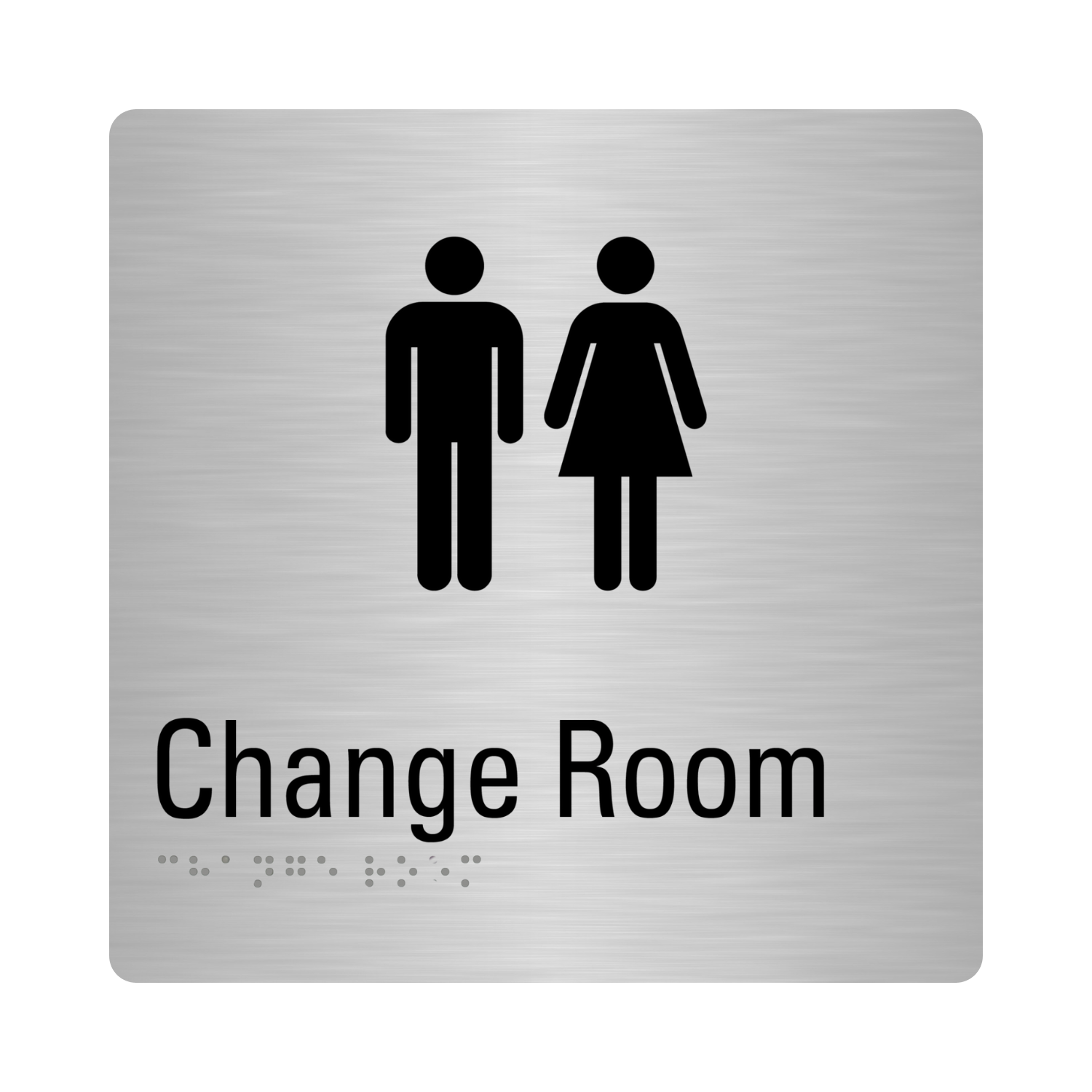 Stainless Steel Change Room Sign β SIGNLINK PTY LIMITED