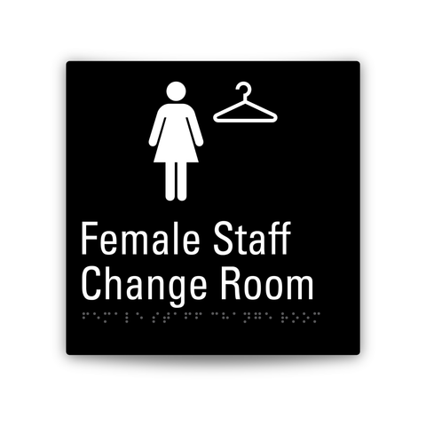 Aluminium Female Staff Change Room Sign