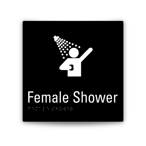 Aluminium Female Shower Sign