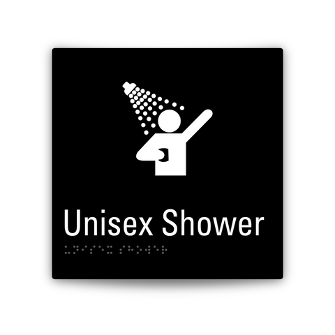 Aluminium Unisex Shower Sign