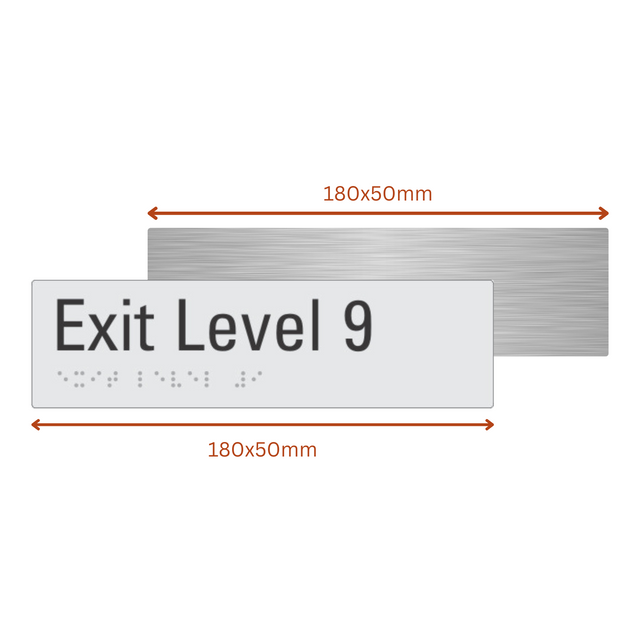D9 Exit Sign Exit Sign Level 9 – SIGNLINK PTY LIMITED