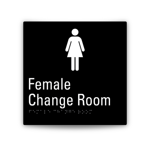 Aluminium Female Change Room Sign