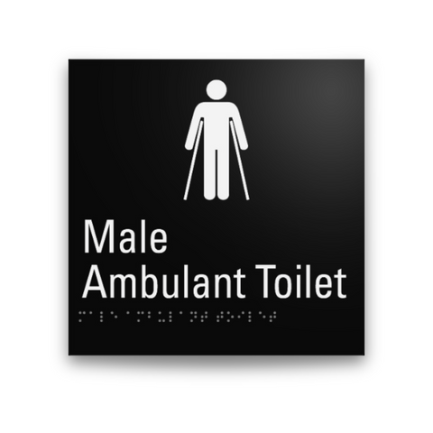 Aluminium Male Ambulant Toilet Sign