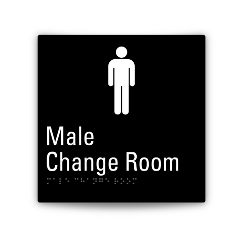 Aluminium Male Change Room Sign