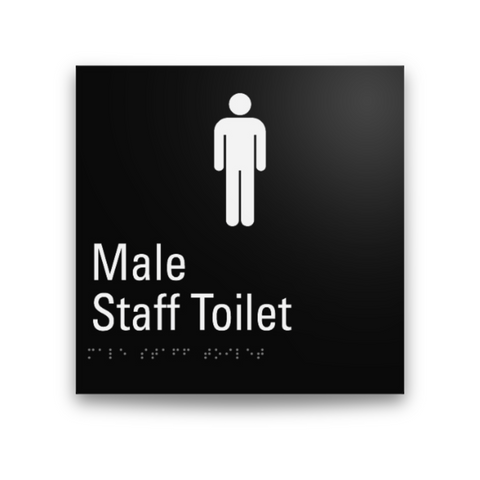 Aluminium Male Staff Toilet Sign