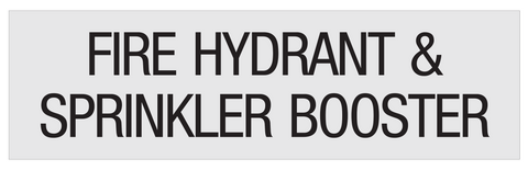 Fire Hydrant/Sprinkler Booster