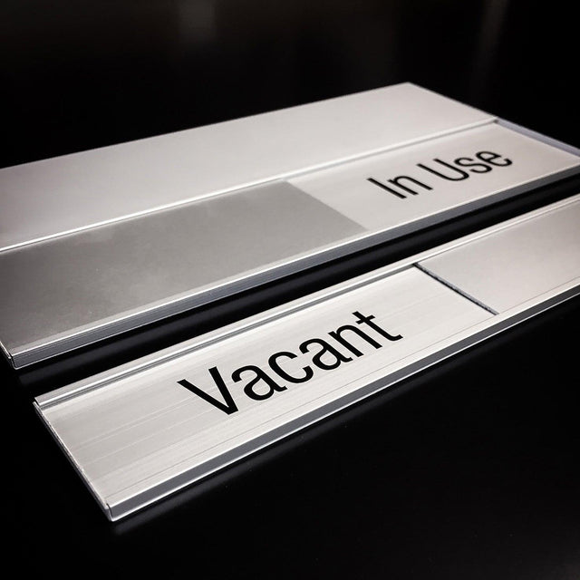 Sp Side Sign DP100-SP (Vacant / In Use) Sliding door sign – SIGNLINK PTY LIMITED