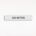 a gray gas meters room sign